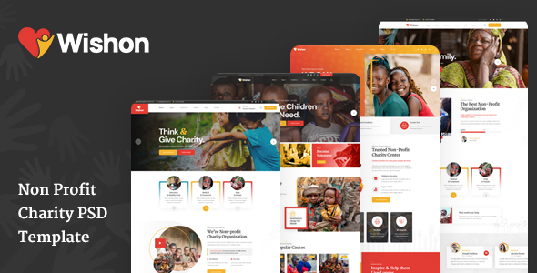 [Download] Wishon – Non Profit Charity PSD Template 