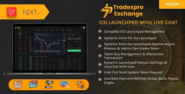 [Download] Tradexpro ICO Launchpad – Initial Token Offering Addon 