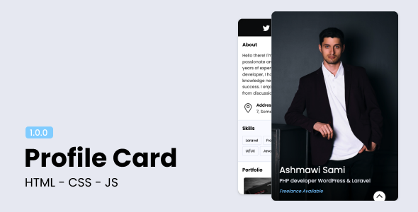 [Download] Simple Profile Card 