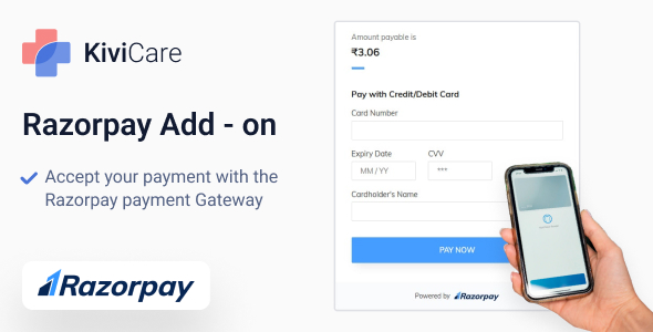 Nulled KiviCare – Razorpay Payment Gateway ( Add – on  ) free download
