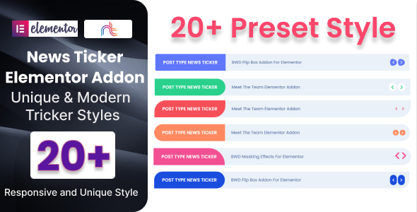 Nulled News Ticker Addon For Elementor free download
