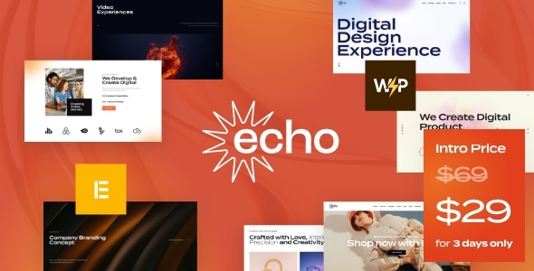 [Download] Echo – Digital Marketing & Creative Agency WordPress Theme 