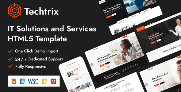 [Download] Techtrix – IT Solutions & Services HTML Templates 
