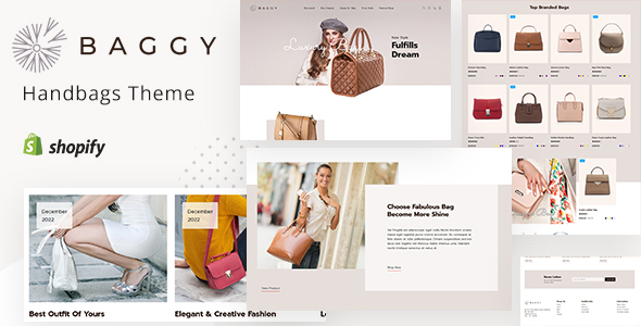 Nulled Baggy – Fashion Handbags Shopify Theme free download