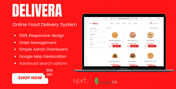 [Download] Delivera – Online Food Ordering System 