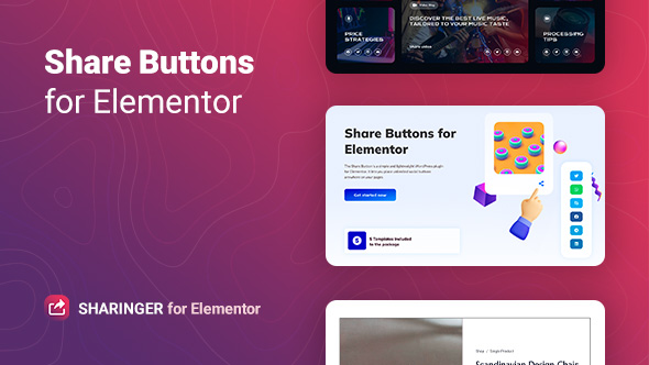 Nulled Sharinger – Share Buttons for Elementor free download