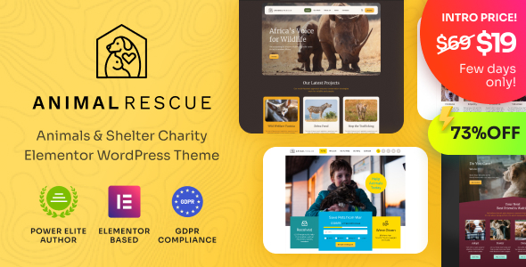 [Download] Animal Rescue – Shelter Charity WordPress Theme 