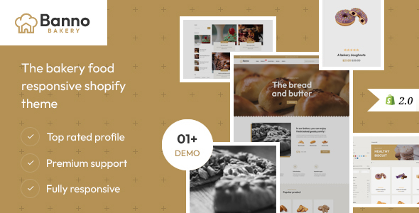 Nulled Banno – The Food & Bakery eCommerce Shopify Theme free download