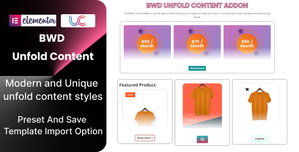 [Download] Unfold Content Addon For Elementor 