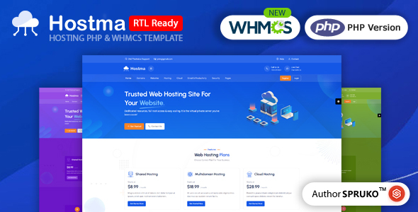 Nulled Hostma – Web Hosting PHP & WHMCS Template free download