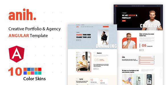 Nulled Anih – Creative Portfolio & Agency Angular Template free download