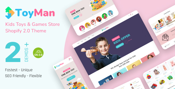 Nulled ToyMan – Kids Toys & Baby Store Shopify 2.0 Theme free download