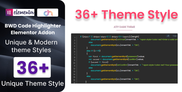 Nulled Code Highlighter Addon for Elementor free download