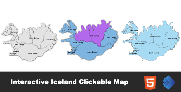 [Download] Interactive Iceland Clickable Map 
