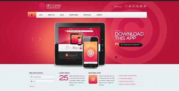 Download ItCore Site Template Nulled 