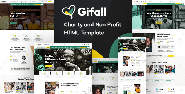 [Download] Gifall – Charity Non Profit HTML Template 