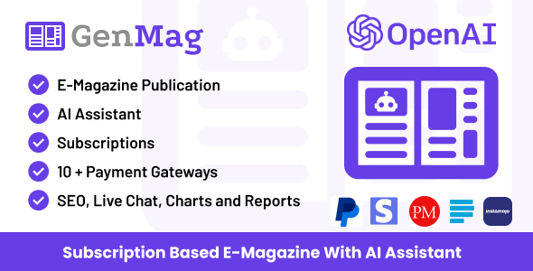 [Download] GenMag – E-Magazine with AI Assistant 