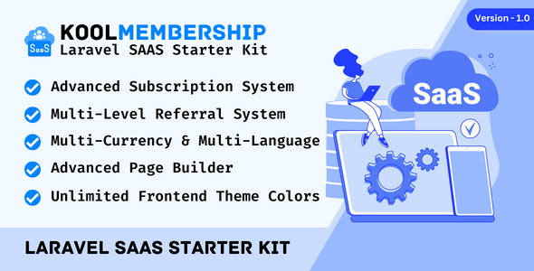 [Download] KoolMembership – Advanced Laravel SAAS Starter Kit with CRUD Generator 