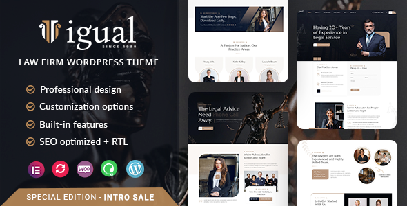 [Download] Igual – Law Firm WordPress Theme 