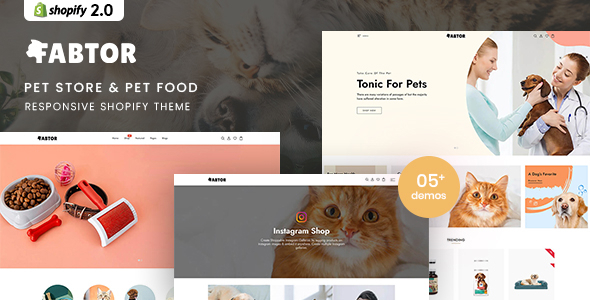 [Download] Fabtor – Pet Store & Pet Food Responsive Shopify Theme 