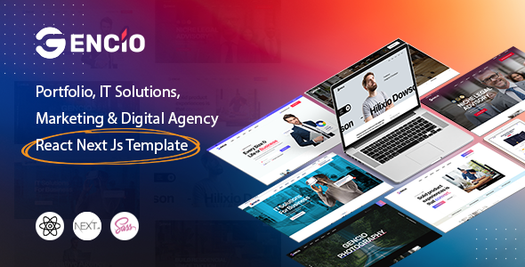 Nulled Gencio – Marketing & Digital Agency  React Next js Template free download