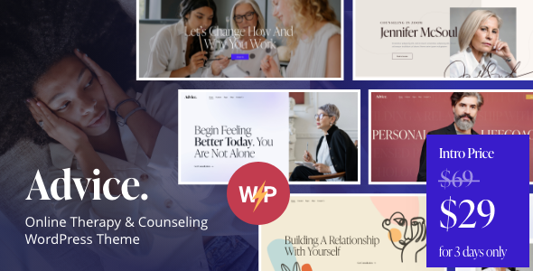 [Download] Advice – Online Therapy & Counseling WordPress Theme 