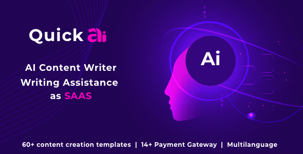 [Download] QuickAI – OpenAI Content & Image Generator and Writing Assistant (SaaS) 
