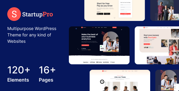 [Download] Startuppro – SaaS, Startup and Agency WordPress Theme 