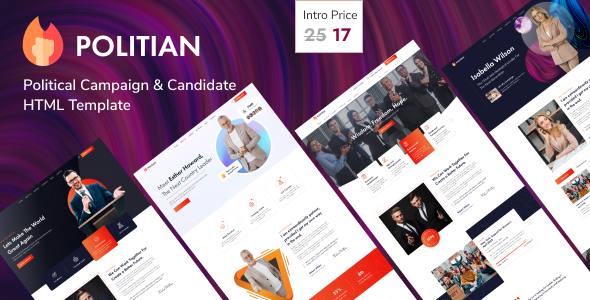 Nulled Politian – Political Campaign HTML5 Template free download