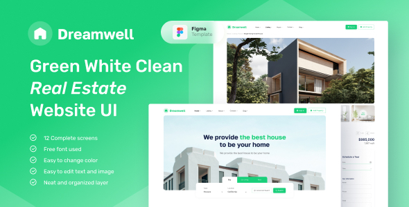 [Download] Dreamwell – Real Estate Website Figma Template 