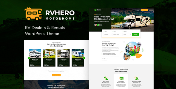 Nulled Rvhero – RV rental HTML Template free download