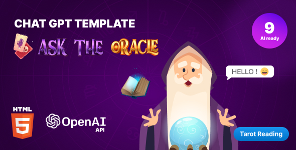 [Download] Chat GPT-3 OpenAI – Ask The Oracle – HTML 5 