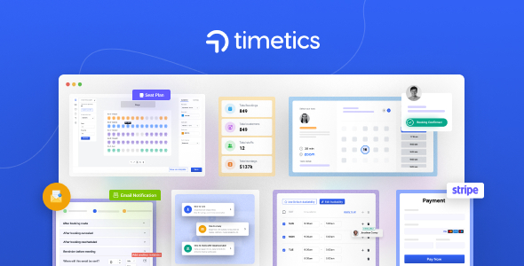 [Download] Timetics Pro – WordPress Appointment Booking Plugin for Scheduling and Seat Plan 