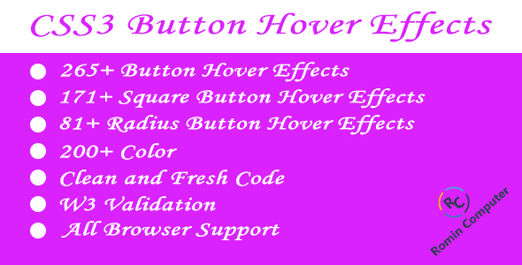 [Download] CSS3 Button Hover Effects 