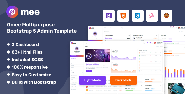 [Download] Omee – Bootstrap 5 Responsive Admin Template 