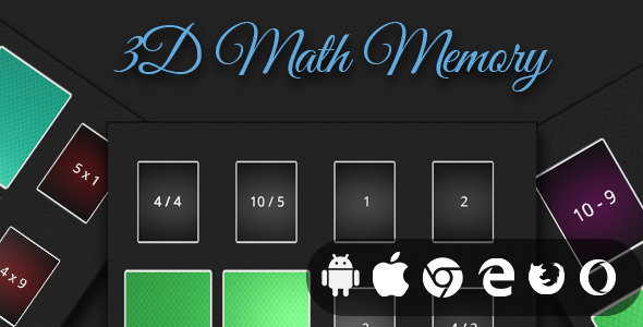 [Download] 3D Math Memory – Cross Platofrm Educational Game 
