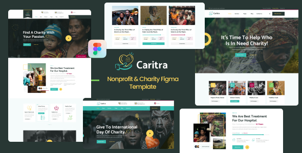 [Download] Caritra – Nonprofit & Charity Figma Template 