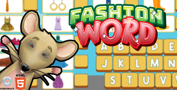 [Download] Fashion Word – HTML5 Game – Construct 3 