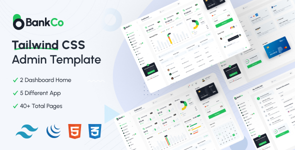 [Download] Bankco – Tailwind CSS Admin Templates 
