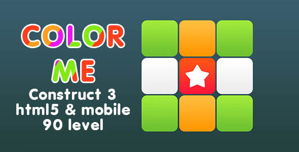 [Download] Color Me puzzle. Construct 3. html5, mobile, adMob 