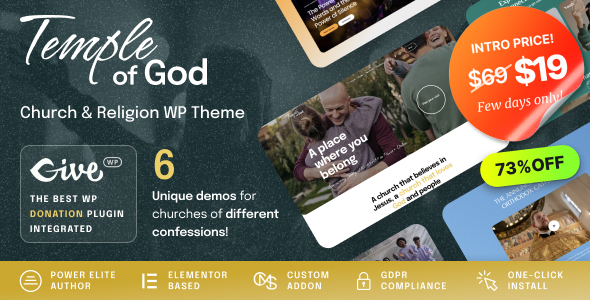 [Download] Temple of God – Religion and Church WordPress 