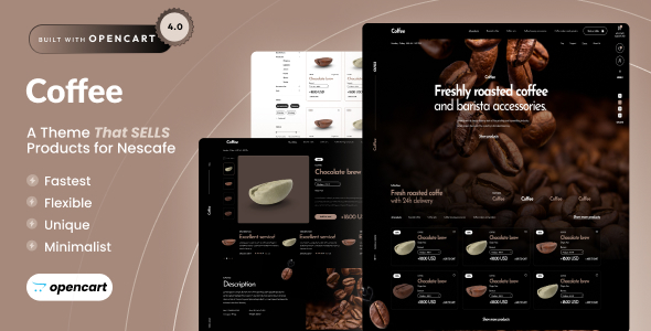 [Download] Coffee – Opencart 4 Coffee Store Theme 