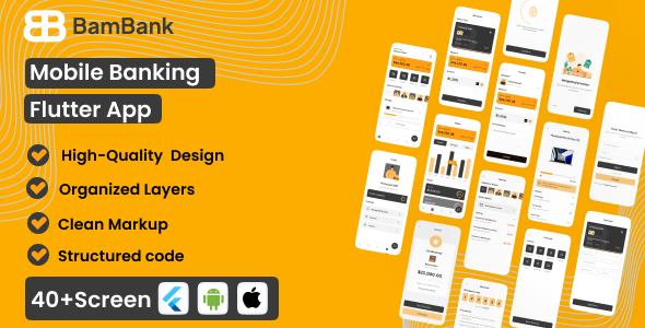 Nulled BamBank | Mobile Banking Flutter App free download