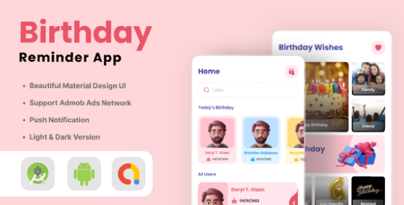 Nulled Birthday Reminder App – Android free download