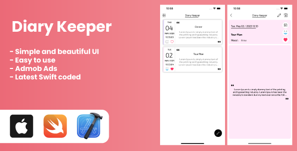 [Download] Diary and Notes Keeper – iOS 