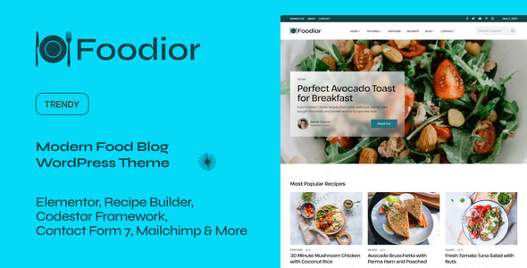 Nulled Foodior – Personal Food Blog WordPress Theme free download