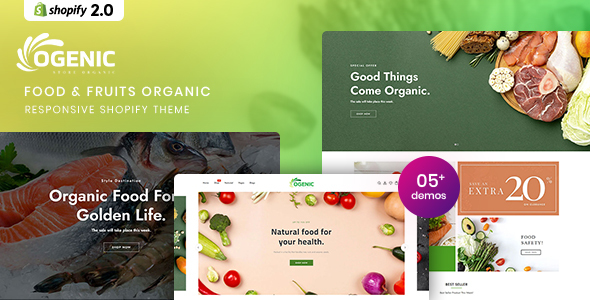 [Download] Ogenic – Food & Fruits Organic Responsive Shopify Theme 