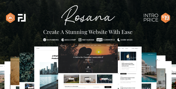 [Download] Rosana – Creative WordPress Blog/Magazine Theme 
