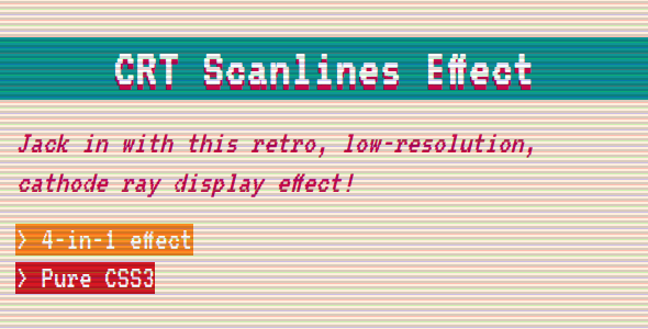 [Download] CRT Scanlines Effect 