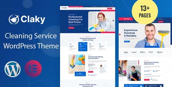 [Download] Claky – Cleaning Services WordPress Theme 